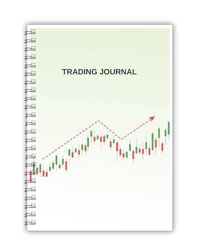 Image of TimeWise Stock Market Trading Journal A5 Size Notebook Day Trade Log Journal Unruled 140 Pages (Green)