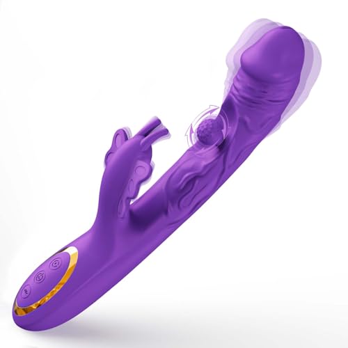 Vibrator Wand Sex Toys for Women, G Spot Dildo Vibrators Vibrater with 10 Rubbing & 10 Vibrating Modes, Adult Toys Sex Toy for Clitoral Anal, Sex Machine Sex toys4couples Men & Women
