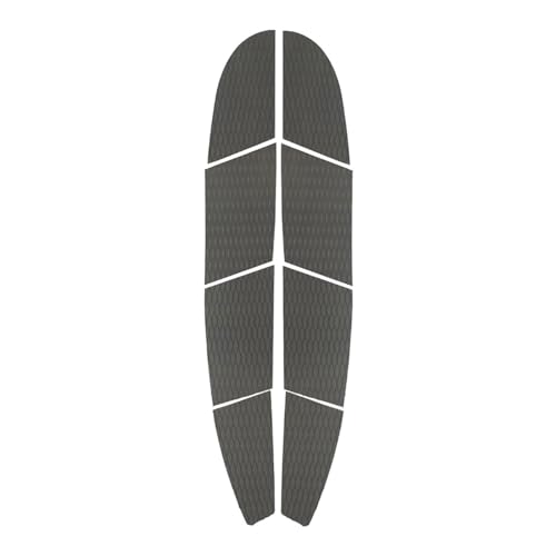 B Baosity 8X Surfboard Traction Pad Surf Traction Pad Decking Accessories Deck Tail Pads Deck Grip Mats for Grip Surf Water Sports, Gray