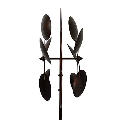 Bronzed Inverse Circles Wind Garden Spinner