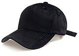 Women's Winter Fall Classic Style Velvet Baseball Cap 6 Panel Fashionable Adjustable Sports Hat for Women