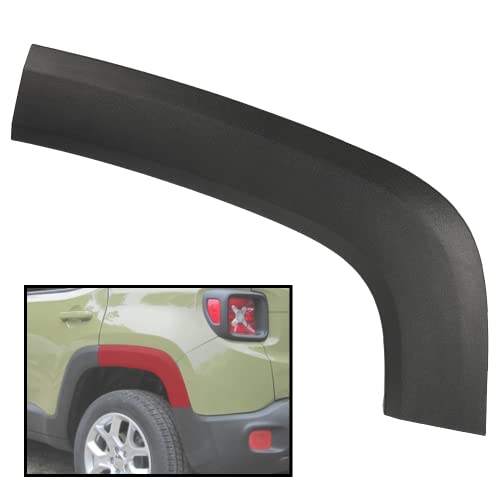 Vrracing Rear Driver Left Side Lh Hand Wheel Fender Flares Compatible With Jeep Renegade 2015-2021 Wheel Cover Protector Vent Trim #TOP30