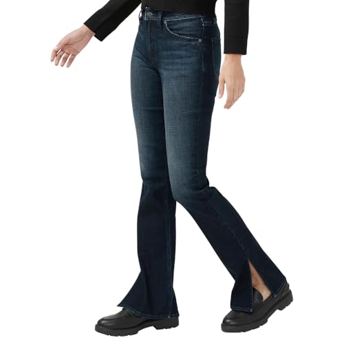 Silver Jeans Co. Women's Avery-Denim High Rise Curvy Fit Bootcut Jeans2