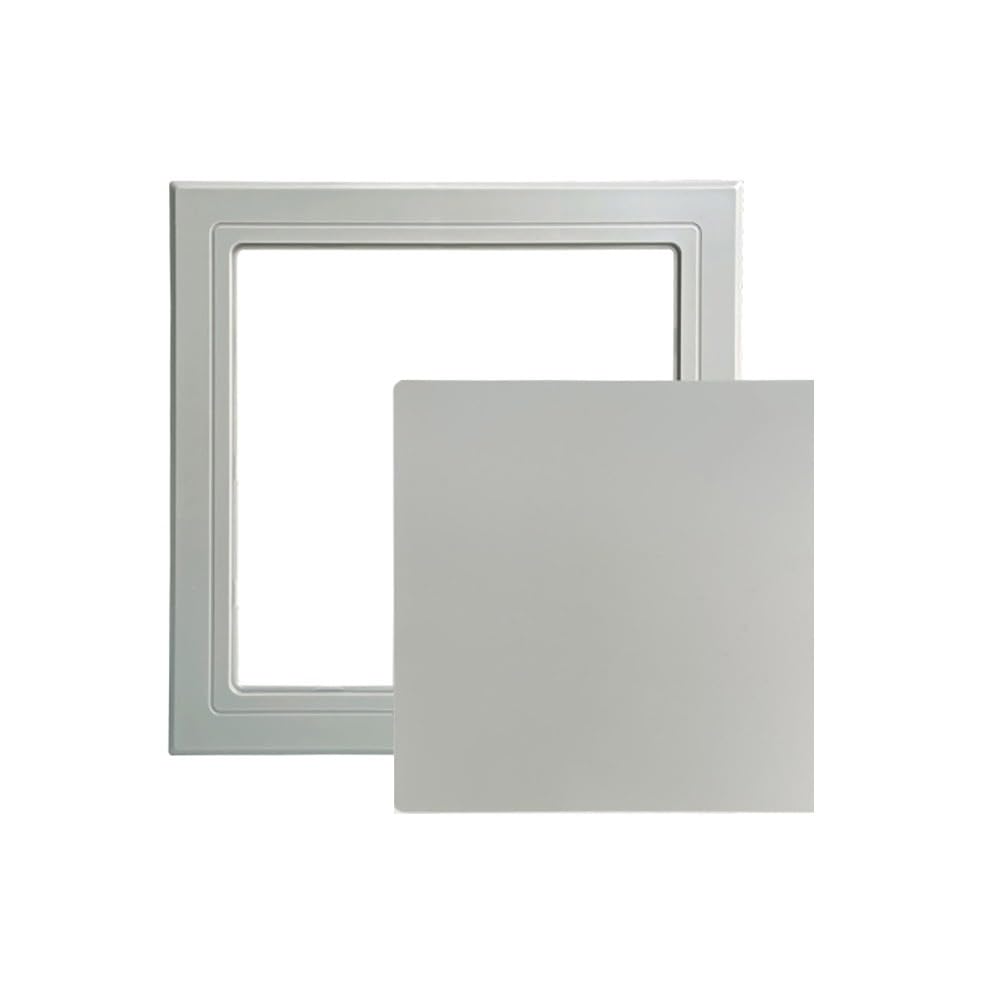 Dunsby Grey 250X250mm Access Panel Access Panel For Drywall Universal Self Adhesive Door Plastic Removable Inspection Hatch Ceiling(Grey 250X250mm)