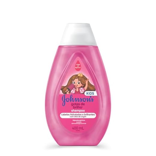 Shampoogotas de Brilho, Johnson'S Baby, Rosa, 400 Ml