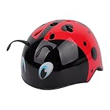 Kinderhelm – 3D-Marienkäfer-förmiger Kinderhelm, niedliches Sicherheitszubehör für Kinder, Skateboard, dekorativ für , Mädchen, Kinder, Geburtstag, Urlaub, Fahrradschutz