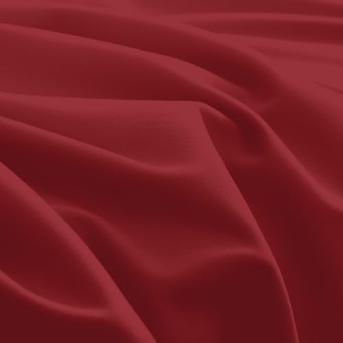 Image of Mocassi Luxury 6-Piece Sheet Set, Ultra Soft 1800 Premium Hotel Quality Microfiber Sheet Set, Fits Mattresses Up to 18 to 24 Inches Extra Deep Pocket - Breathable and Secure Fit, Queen, Burgundy