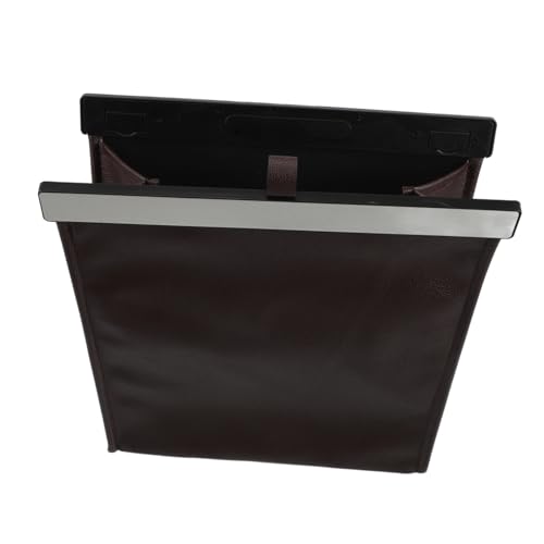 Bote de basura para coche plegable gran capacidad organizador colgante negro