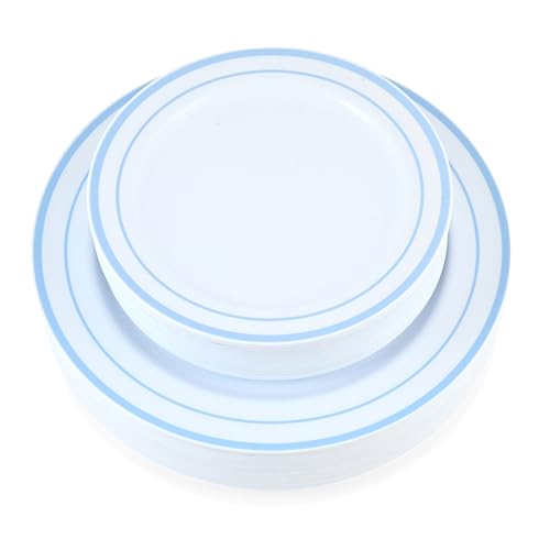 Crystal Ridge Tableware 60-Piece Plastic Plates Set 30