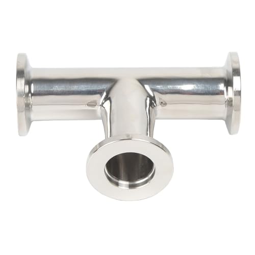 Image of QiiMii Vacuum Fittings - KF-16 Tri Clamp Tee 3 Way Stainless Steel SS304