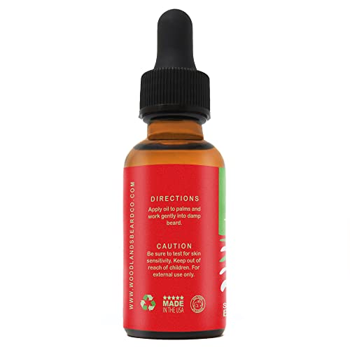 Santa's Secret Beard Oil Scented Like A Christmas Candy Cane With Peppermint, Clove, Ylang Ylang And Sweet Orange From Woodlands Beard Co. #TOP2
