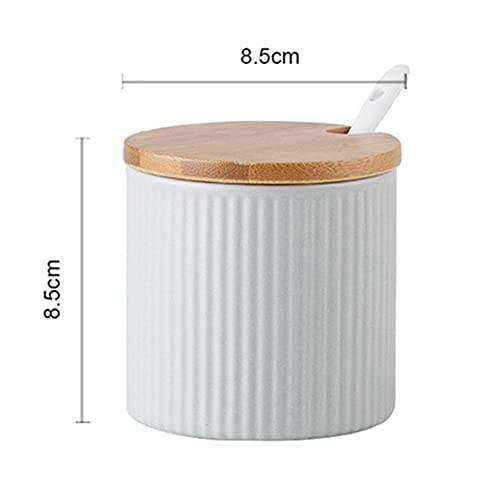 Miniatura 2 de Onepine 300ml 10.56 Oz Azucarero, Azucarero De Cerámica Con Tapa Y Azúcar Cuchara, Diseño Clasico, Perfecto Para El Hogar Y La Cocina