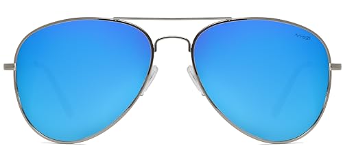 NYS Collection Premium Polarized Classic Aviator Sunglasses, Lightweight Frame, 63mm Lenses, UV400 for Men & Women