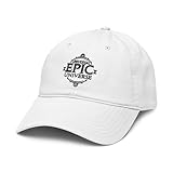 Universal Epic Universe Outline Logo Adjustable Puff Embroidered Baseball Hat