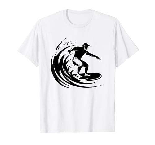 Dibujo de surfista para niños Camiseta