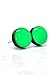 Stud Earrings, Lime Green 10 mm Round Studs for Women Men Girls, Handmade, Stainless Steel Posts for Sensitive Ears, Color Dot