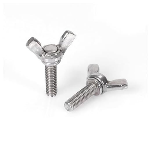 Butterfly Wing Screws Bolts, 304 Stainless Steel Wing Nuts and Bolts Thumb Hand Screws for Machinery Equipment, M4 x 20mm, 5pcs