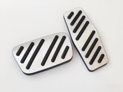 DUKLASSQ Car Pedal Covers for Chevrolet Equinox 2025 2026, Auto Aluminum Gas Pedal Covers Accessories Replacement, Non-Slip Accelerator Brake Foot Rest Pedals(Set of 2)