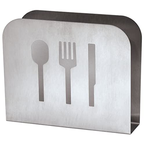 Servilletero de acero inoxidable, 10 x 3,8 x 12 cm, servilletero para mesa, cocina, bar, gastronomía, soporte para servilletas, duradero, dispensador de servilletas de pie, para restaurantes y bistros Servilletero de acero inoxidable, 10 x 3,8 x 12 cm, servilletero para mesa, cocina, bar, gastronomía, soporte para servilletas, duradero, dispensador de servilletas de pie, para restaurantes y bistros