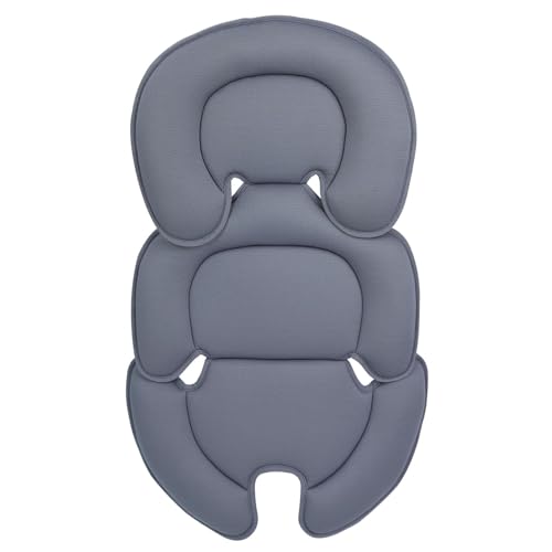 innokids ベビーカーシート ベビーカークッション 防寒チャイルドシート 立体構造 メッシュ素材 洗濯でき 拔群の通気性 速乾性クールシート ベビーカーマット 春夏秋冬通用 赤ちゃんクッションサポート (グレー)