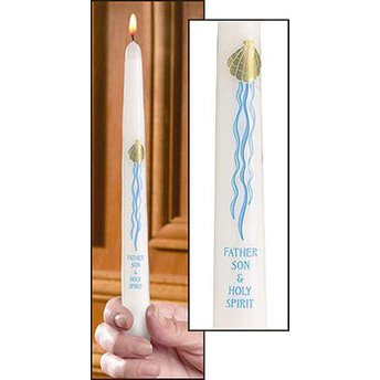 Three in One Baptismal Candle