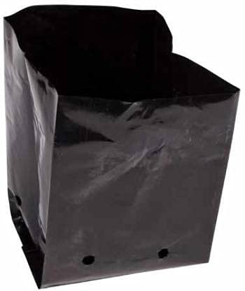 Plant Care Nursery Bags Plastic Poly Grow Bag Plant Bag Black 5*6