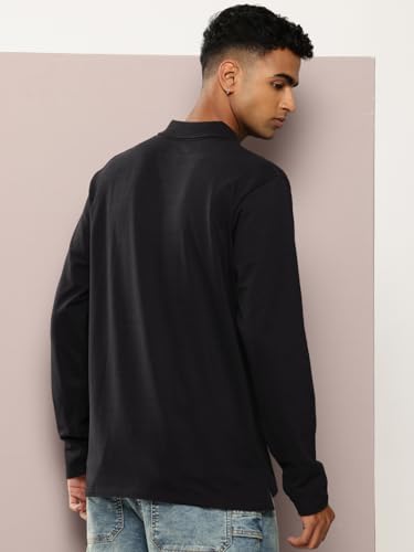 Image of Dillinger Men Oversized Long Sleeve Polo Tshirt