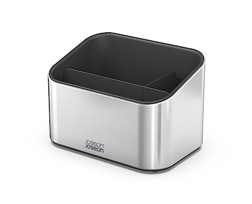 Joseph Joseph Surface - Tiered Stainless-steel Sink Tidy Caddy, Kitchen Sink Organiser, non-slip- Grey - Image 3