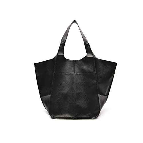 Leder Umhängetasche Damen - Großer Shopper Hobo Bag Für Alltag & Reise