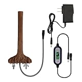 ＫＬＫＣＭＳ Heating Bird Perch, Bite Resistant Bird Cage Heater, Resin Bird Warmer Branch for Medium Small Large Cockatiel