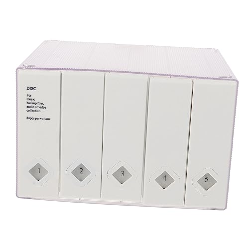 JECOMPRIS Large Capacity CD Storage Case Portable Disc Holder for Zipper Design for Home and Travel Non Woven Interior for Scratch Protection Space Saving Organizer