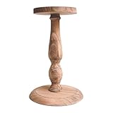 Zanthicia Perchero independiente con altura ajustable que combina estilo retro en una de Para madera de primera calidad con base 18 cm diámetro. Expositor para pendientes, sombreros y accesorios.