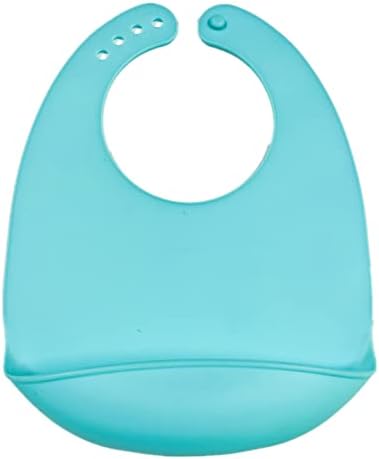 XZSomaloy Silicone Bib Adjustable Bibs Baby Bibs Waterproof and BPA Free Weaning Bibs with Food Catcher Super Soft Feeding Bibs for Baby Boys Girls