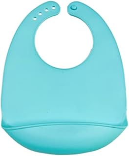 XZSomaloy Silicone Bib Adjustable Bibs Baby Bibs Waterproof and BPA Free Weaning Bibs with Food Catcher Super Soft Feeding Bibs for Baby Boys Girls
