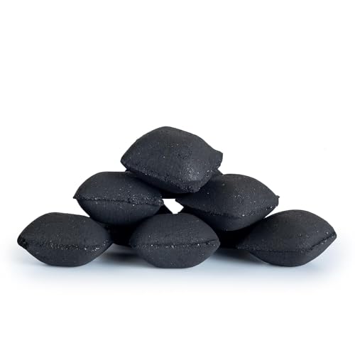 COFU Coconut Shell 2 Kg Charcoal Coal Briquettes with 2 Fire Starters Cubes