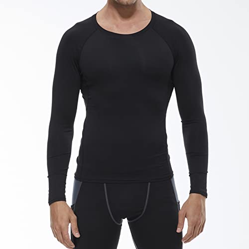 SPVISE 1 or 3 Pack Men's Compression Shirts Long Sleeve Workout Gym T-Shirt Running Top Cool Dry Sports Baselayer Undershirts2