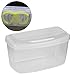 Topyond 2PCS Swim Goggles Box Scuba Diving Mask Storage Case Dive Mask Case PP Snorkel Case Box Snorkle Mask Box(Transparency)