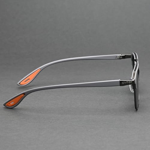 Image of GYNK Square Frame Sunglasses for Men | Premium Metal Frame Sunglasses | Fashion Eyewear for Driving, Travel, Riding, Outdoor Activities, Beach & Daily Wear