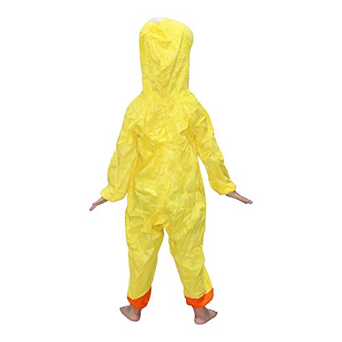 Image of Kaku Fancy Dresses Fleece Cartoon Costume -Yellow, 7-8 Years, For Boys & Girls