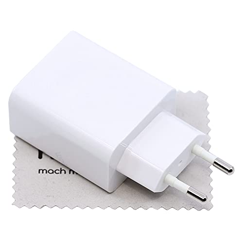 Caricabatterie originale Huawei HW-100400E01 40W per Huawei P40 Pro, P40 Lite, P50 Pocket, P30 Pro, Honor V30, Mate 40 Pro/30 Pro/20 Pro, Nova 7Pro/7SE/6/7i/Y90 (senza cavo) con panno mungoo