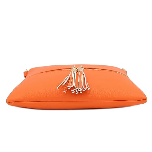 Image of DELUXITY Lightweight Medium Crossbody Bag with Tassel | Lightweight