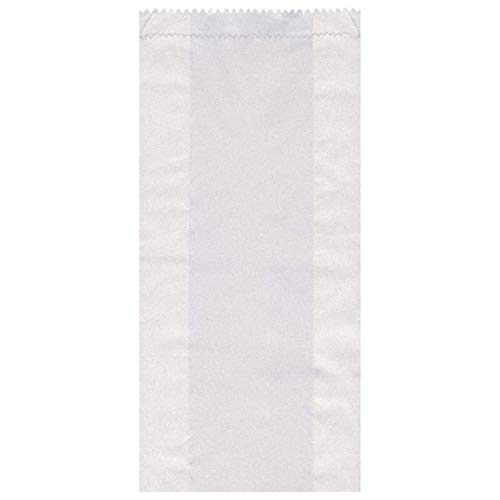 VEPATIM Butterbrotbeutel Papier Weiß 10+5x22cm