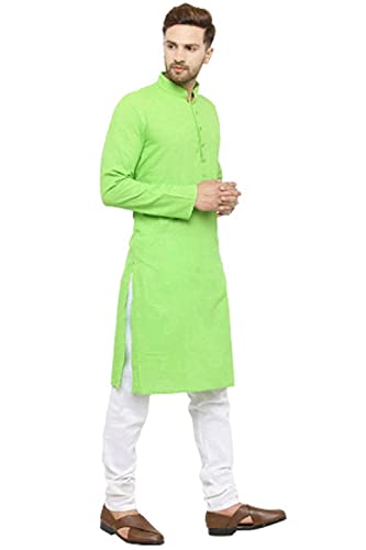 Image of OORA Men's Cotton Kurta & Pajama Set for Birthday,Wedding, Ceremony, Casual, Engagement
