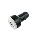 Produktbild VOSAREA 2.1A USB Universal KFZ-Ladegerät Mini Bullet LED Doppel USB 2-Port Auto Ladegerät Adapter für Handy iPad (Schwarz)