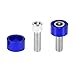 X AUTOHAUX 9 Pcs M8x1.25 Exhaust Header Manifold Cup Washers Bolts Engine Racing Exhaust Header Cup Bolts Blue for Honda Civic for Acura