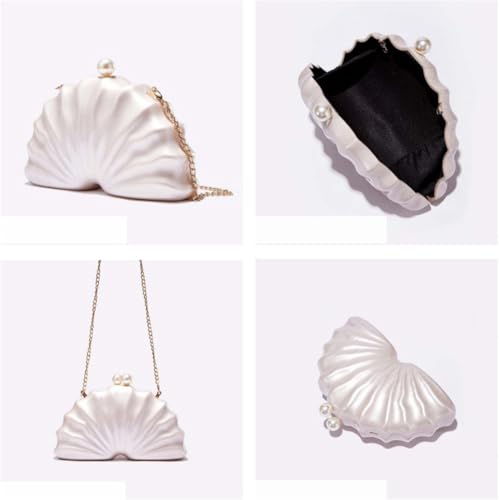 Womens Acrylic Shell Purse Evening Clutch Acrylic Evening Handbag Seashell Bag Clutch Chain Shoulder Bag Party Purse2
