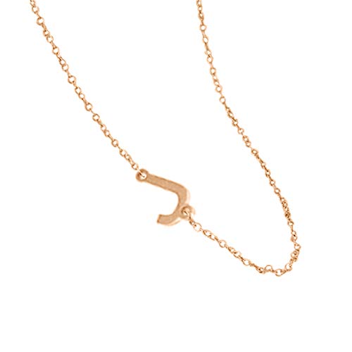 Preisvergleich Produktbild Damen Kette Halskette,XshuaiRTE Frauen Alphabet Halskette Weibliche Einfache Schlüsselbeinkette Anhänger Gold Halsketteanhänger Silberkette Schmuck Frau Frauen Besondere Ausgefallene Romantische