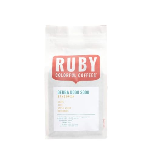 Ethiopia Gerba Dogo Sodu - Roasted by Ruby Coffee Roasters - Freshly Ground Coffee - 5 Pound Bag