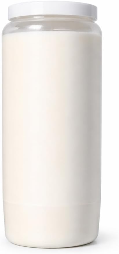 Horeca Candles - Set da 10 Ceri Votivi a Olio Vegetale n.7 - Durata 7 Giorni (168 Ore) - Bianche - Lumini Cimitero Antigoccia in Contenitore - Candele Tombali Senza Profumo