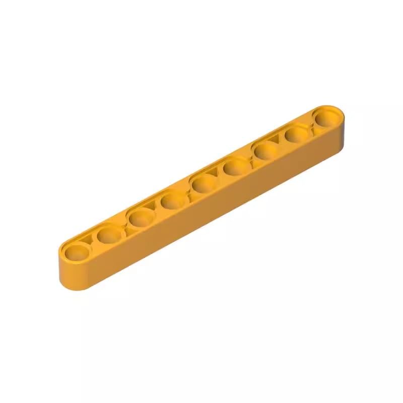XYEIUGO GDS-666 40490 Technic Beam 1x9 Thick, Bright Light Orange, 50 PCS